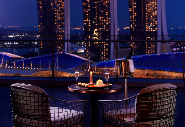 Preparing for a Rooftop Dinner