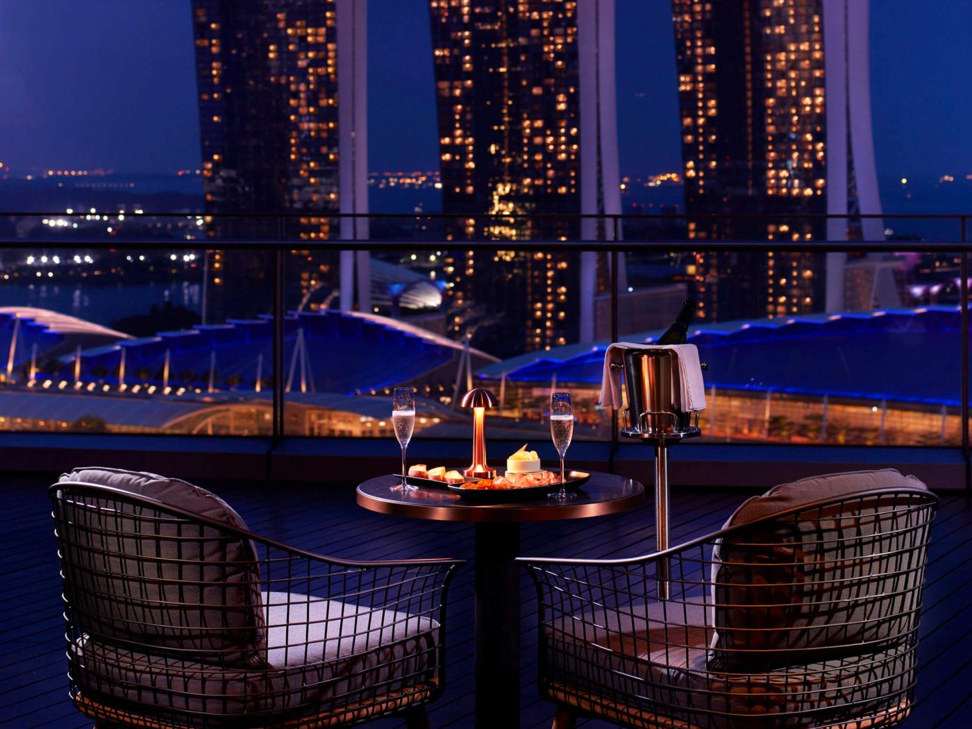 Preparing for a Rooftop Dinner